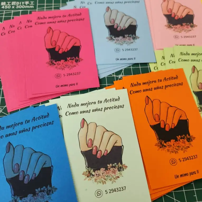 Pack de 100 Tarjetas de Manicuri — imagen 3