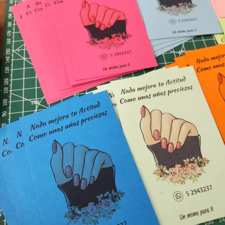 Pack de 100 Tarjetas de Manicuri — imagen 4