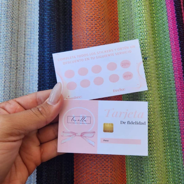 Pack de 100 Tarjeta de Fidelidad's foto | Lali Papelería |  BizneCubano